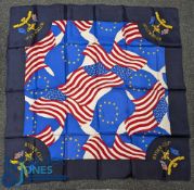 1999 Country Club Brookline Ryder Cup Team Members rare ladies' silk square scarf - issued to US,