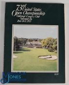 1973 Official US Open Golf Programme: 73rd Open Championship 14-17 June played at Oakmont Country