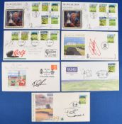 Golf Open Championship signed and unsigned FDC's 1995-1999 - 1994 hand signed by winner Greg