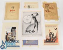 Golf Pictures mounted golf magazine articles, illustration: to include a good c1930 Ocean Links