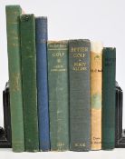 Period Golf Books to include Whelk's Postbag 1937 George C Nash, Potted Golf 1910 Harry Fulford,