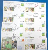 2008 Turnberry The Open Championship Signed FDCs, Stewart Cink (winner), Tom Watson with dedication,