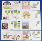 Golf Open Championship signed and unsigned FDC's 1990-1999 - 1990 hand signed by winner Nick