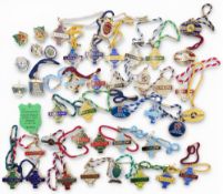 2002-2022 Ludlow Horse Racing Club enamel Fobs and Badges (30+): 4x Hereford Racecourse enamel fobs,