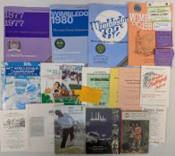 Mixed Sports Programmes, Tickets, Collectables: to include Wimbledon lawn tennis programmes 1977,