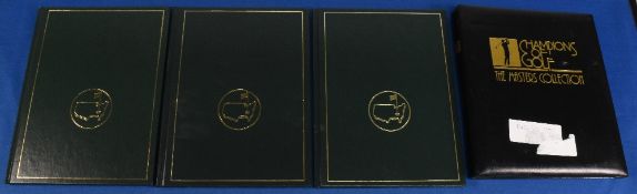 3x Augusta National Golf Club Masters Annuals from 1990, 1998 and 1999, together with a full set