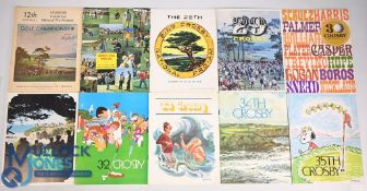 10x Crosby Pro-Am Tournament programmes 1953-1976 to include 1953, 1968, 1969, 1970, 1971, 1972,