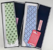 2x Boxed and unused Vineyards Vines USGA Official Ties for 2006 US Open at Torrey Pines and 2009