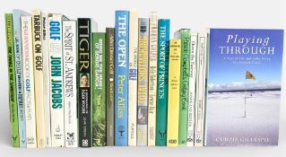 A selection of Golf Books to include An Awkward Lie 1972 Michael Innes, Patrick Campbell's Golfing