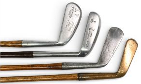 4x Various Golf clubs featuring - R Forgan St Andrews for P A Vale stroke saver round bottom shallow