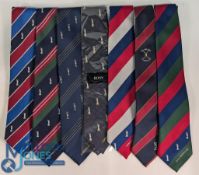 7x The Open Golf Ties to include examples of 1990 Open St Andrews, Links, Royal Lytham & St