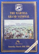 1996 Steeplechase Grand National Racecard signed by all the jockeys