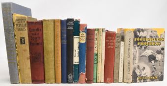 Assorted vintage Sporting Books to include Footballer's Progress 1950 Raich Carter, Athletics in