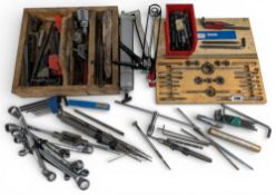 Collection of Engineering Tools and Accessories: with noted items of Presto dies, Alan keys, large