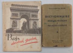 The Nazi Guide to Paris, WWII Paris Deutsch Gesehen issued after the invasion of France by Hitler,