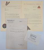 WWII The Holocaust: unusual group of three commercial letters issued by German firms 1936-1939