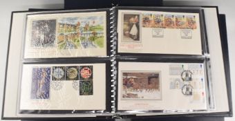 Silk First Day Cover Collection: British examples by Benham and Sotheby's, collection housed in 5