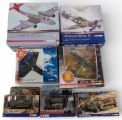 Cori Diecast Military Vehicles and Aeroplanes: 49001 Spitfire, WB99603 Hawker Hurricane, AA32006