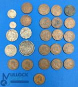 Islamic Coins Collection: to include a good selection of silver Egyptian piastres 1917, and coins