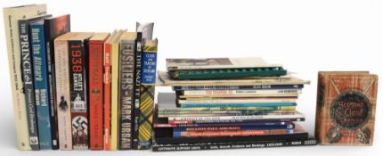 A selection of Military themed hardcover and paperback publication to include The Scottish Clans and