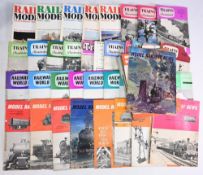 Qty 1960s-1980s Railway Modeller & Railway Magazines, monthly magazines, most part years in three