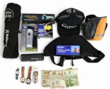 Camping and Walking Equipment: Walkstool Comfort 55cm, Gelert Global 1 Bottle Trek Belt, Deuter