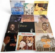 Music - selection of Vinyl Records featuring Elvis Prestley, Nat King Cole, Otis Redding, Crystal