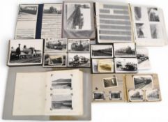 Approximately 1500 mainly black and white privately taken railway/train photographs and negatives
