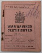 WWI Australian War Savings Certificate full, with cashier stamps