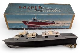 Vosper Models: a boxed RAF Crash Fender electric boat, powered by the Mighty Midget electric motor
