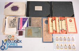 Box of Ephemera to include Ordnance Survey maps, sketch books, theatre programs, sheet music, pin