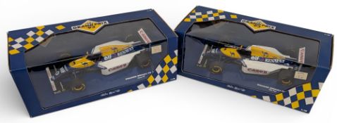 2x Mini Champs F1 Grand Prix 93 Pauls Models Cars 1:18, Williams Renault FW 15 Damion Hill, Alain