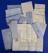 1862 documents relating to Reverend Burgess, 2 documents signed by the Bishop of London together