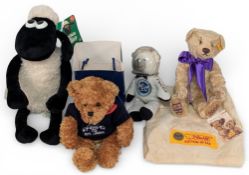 2006 Queen Elizabeth 80th Steiff Bear, limited edition no 662416, 26cm tall, with tickets and bag, a