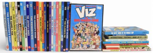 Viz Annuals and Football publications to include twenty-four hardcover and one paperback Viz Annuals