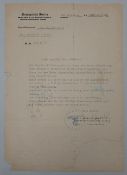 WWII Summons Letter issued to the Goldstern family before being evicted, notifying them that there