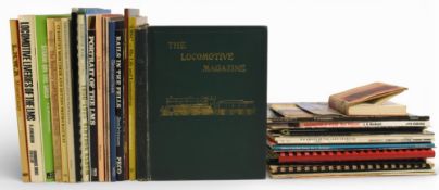 A selection of Railway themed hardcover and paperback books and publications to include The
