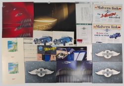 1980-1990 collection of Morgan Car Sale brochures, price guides and related magazines and an