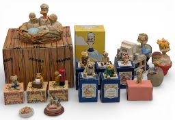 Colourbox Resin Teddies and Eggberts Figures, boxed and loose examples