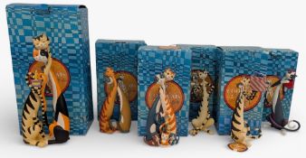 Cool Cats by Toni Goffe: collection of cat figures to include AA3408 I love You, A5638 My Heart is