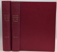 2x Volume Set: Railway Wonders of The World 2 Vols Talbot Frederick A - by Cassel.  Rebound