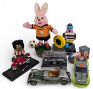 Toys and Collectables: World Cup 2006 Duracell Bunny figure, TSB money box, Bertie CD holder,