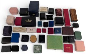 Vintage Jewellery empty storage boxes and cases: a good vintage to modern collection, box of