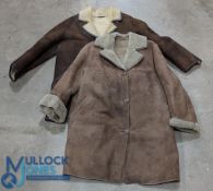 8x Vintage c1970 Morlands Sheepskin Men's Coats Jackets, made by Morland Glastonbury - the darkest