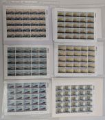 150x 1st Class Stamps Royal Mail Merchant Navy Sheets of 25 stamps mint unused, some with traffic