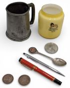 Mixed collectables to incl Parker Duofold 3822 Fountain Pen International, orange special 14k nib,