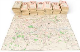 190+ London Transport Central Area Maps 1935-1962, all in VG-G condition with some marks and