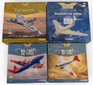 4x boxed Corgi - The Aviation Archive WWII & Military 1:144 AA31292 Avro Vulcan B, AA31602 HP Victor