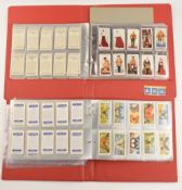 Cigarette Cards: 2 albums with various sets together with Shell Man in Flight coin, ESSO 1970