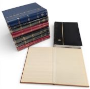 Unused Stamp Stock Books: Leuchtturm Basic 64 page x5 sealed albums, two opened - 32 paged albums